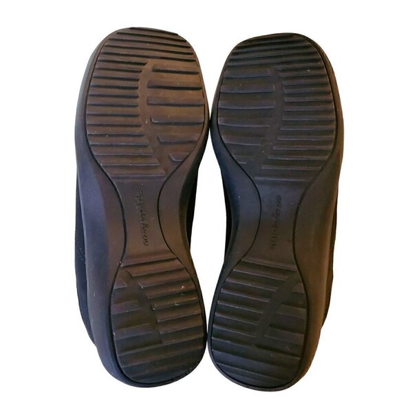 Easy Spirit Black Leather Zip Up Shoes, Woman's Zip Up Shoes - Picture 4 of 4